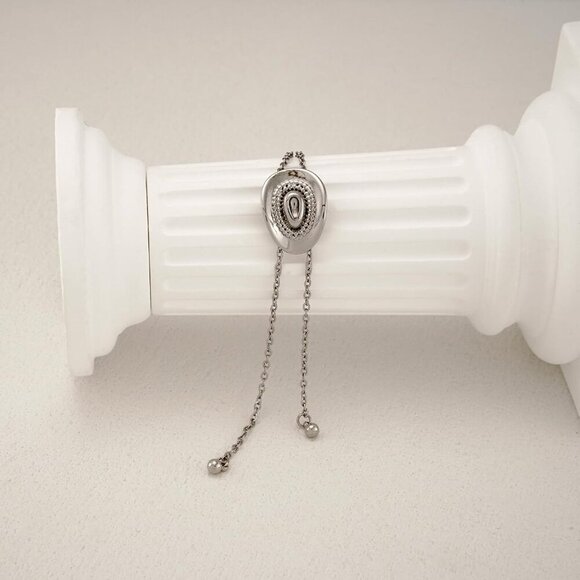 Western Cowgirl Hat Necklace for Women Gold Silver Dainty Bolo Tie Cowboy Neckti - Picture 6 of 8